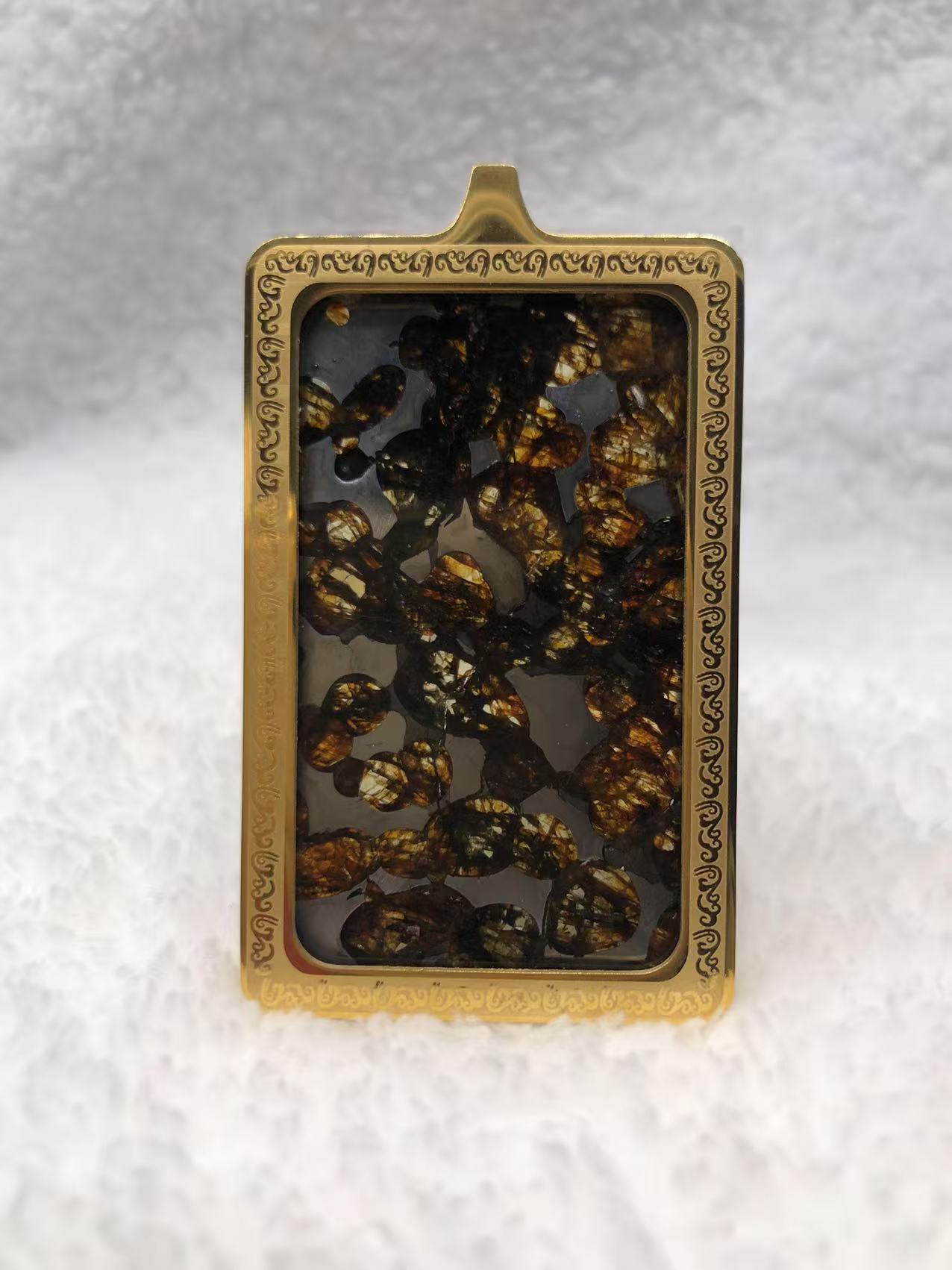 铁合金吊坠 珠宝黑色镶嵌饰品毛衣链男士复古手工时尚彩色