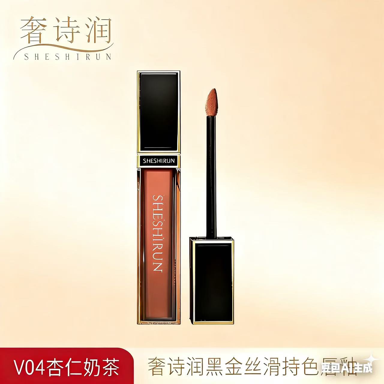 奢诗润丝滑持色唇釉黑管