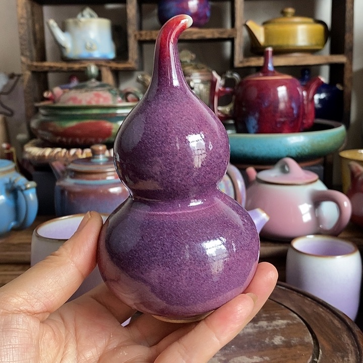 中国神后钧瓷摆件