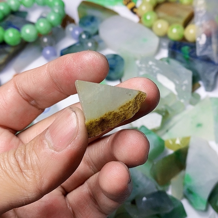 翡翠散珠天然翡翠A货