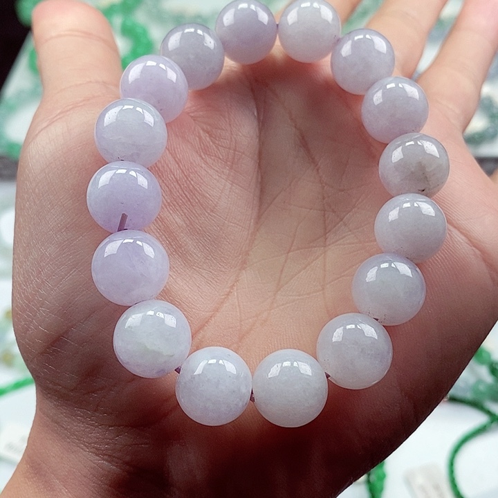 翡翠手链未镶嵌卡12+