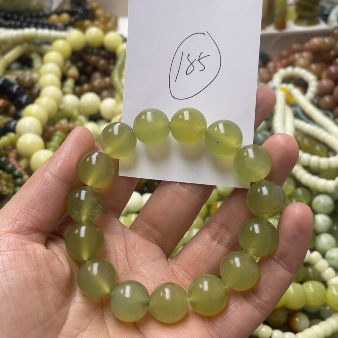 蛇纹石玉手链未镶嵌