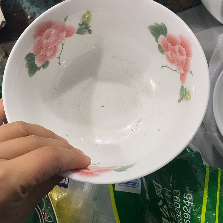 摆件陶5寸芙蓉对花碗拍一发二