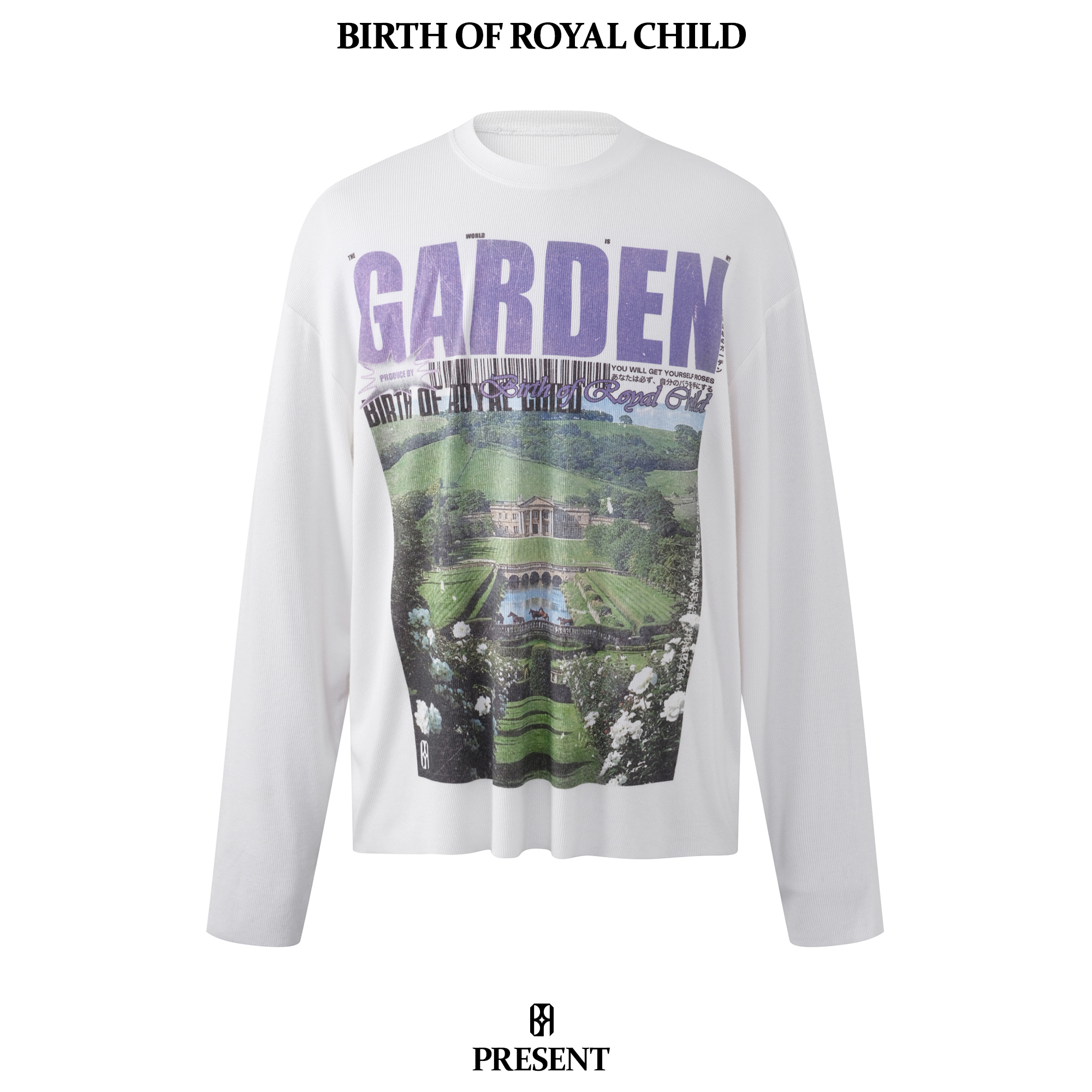 BIRTH OF ROYAL CHILD BORC玫瑰花园印花TEE百搭宽松vintage
