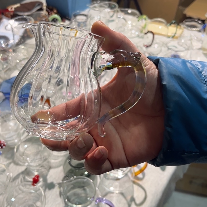 d***0手工艺品玻璃公杯龙把