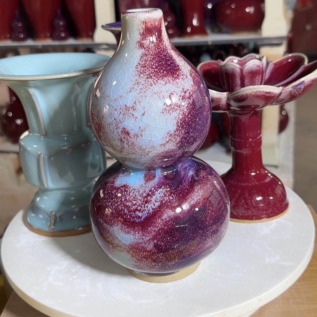 陶摆件郑家钧窑摆件