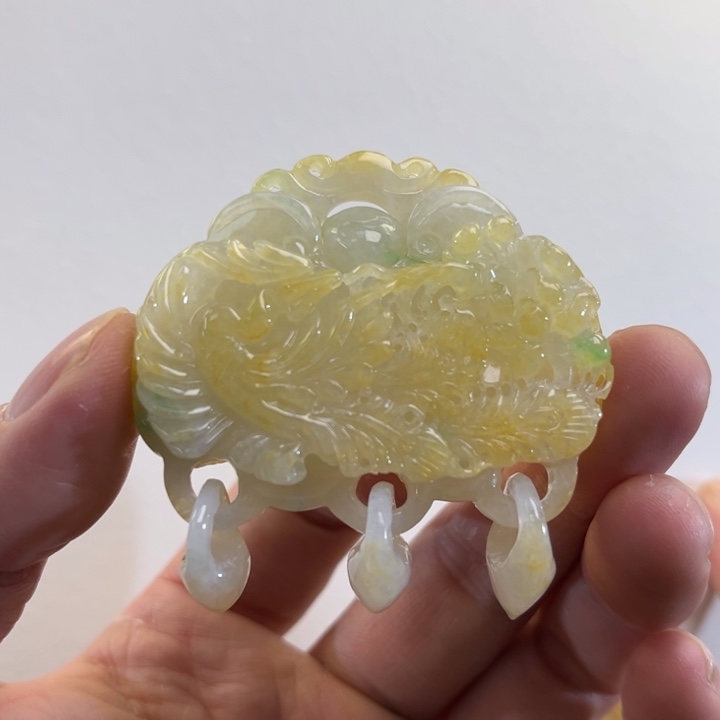 翡翠吊坠(赠链)未镶嵌代编织