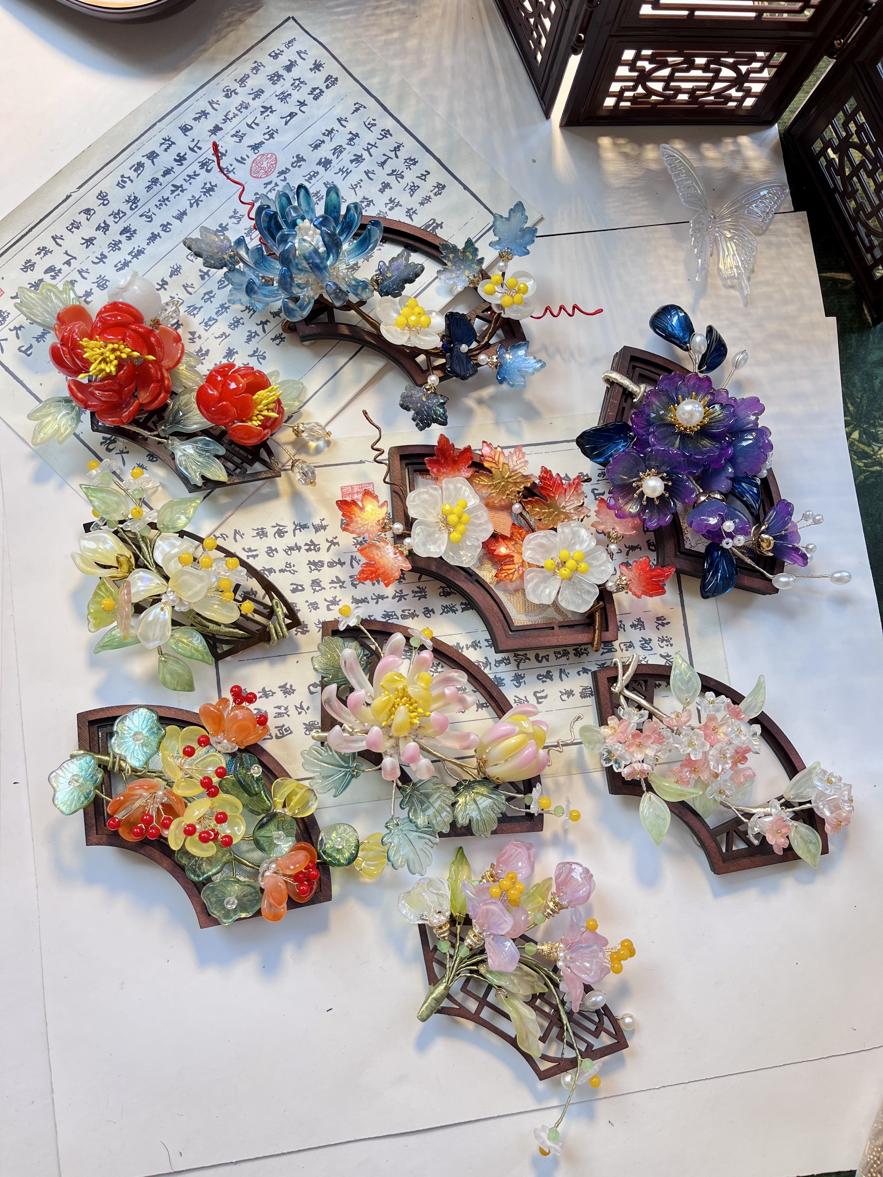 【琉璃花冰箱贴】冰箱贴手工定制原创手绘手作diy3D立体工艺