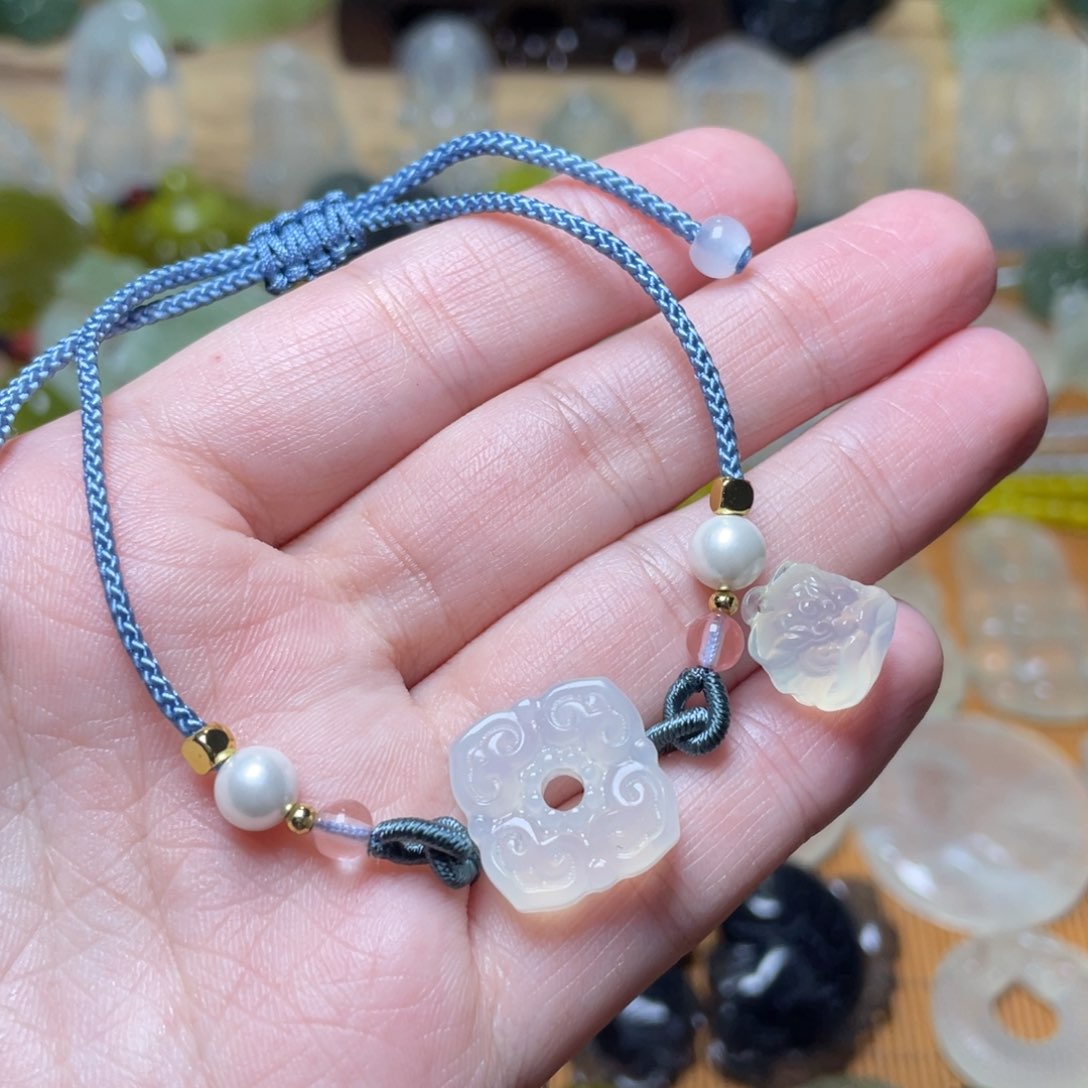 蛇纹石玉手链未镶嵌