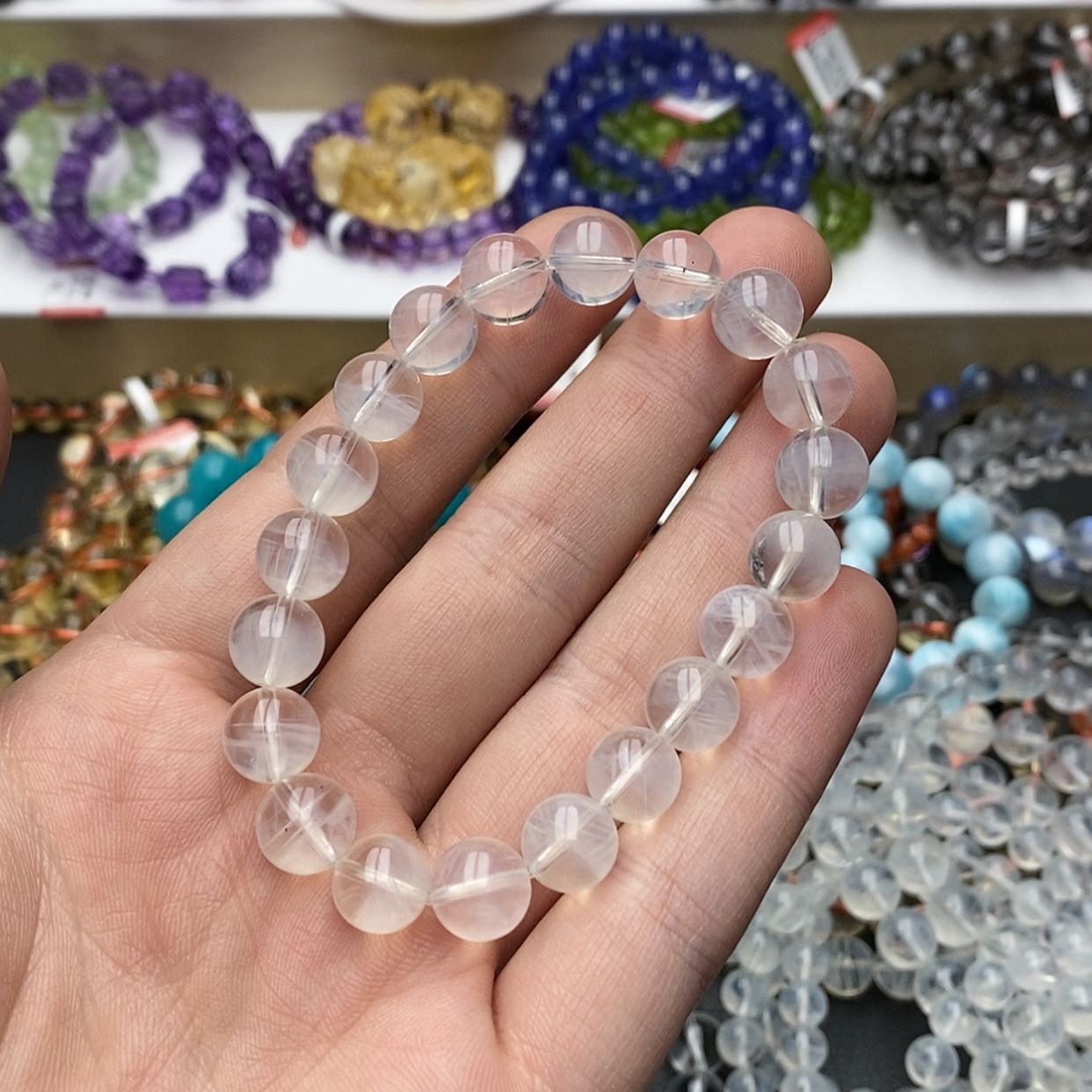 【闪购商品】水晶手链未镶嵌天然蓝针