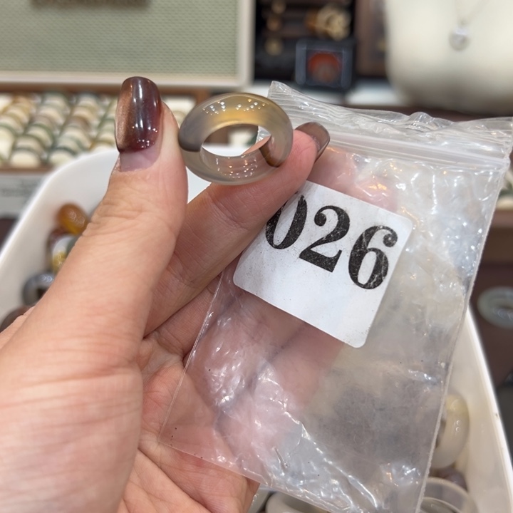 玛瑙/玉髓合金戒指26港12