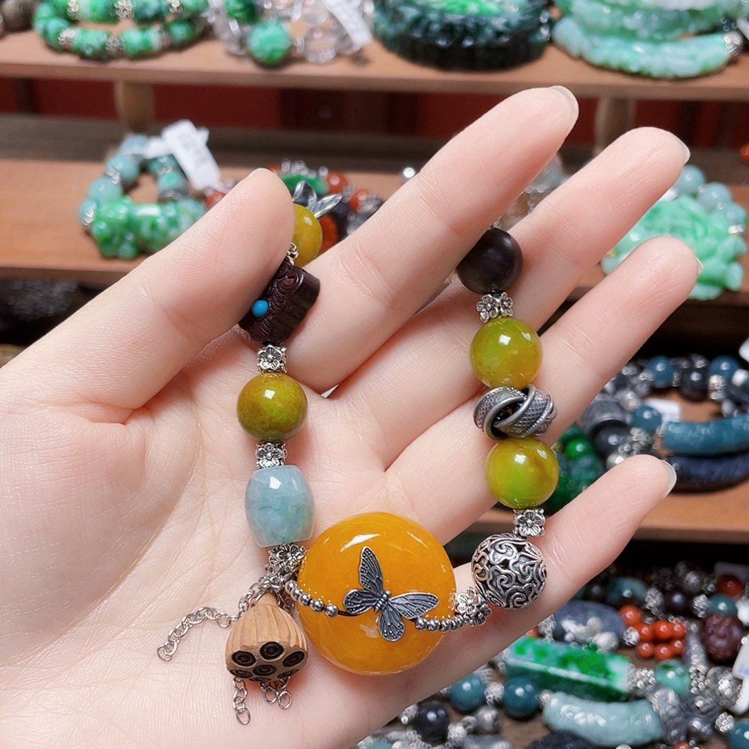 京***京未镶嵌手链翡翠饰品