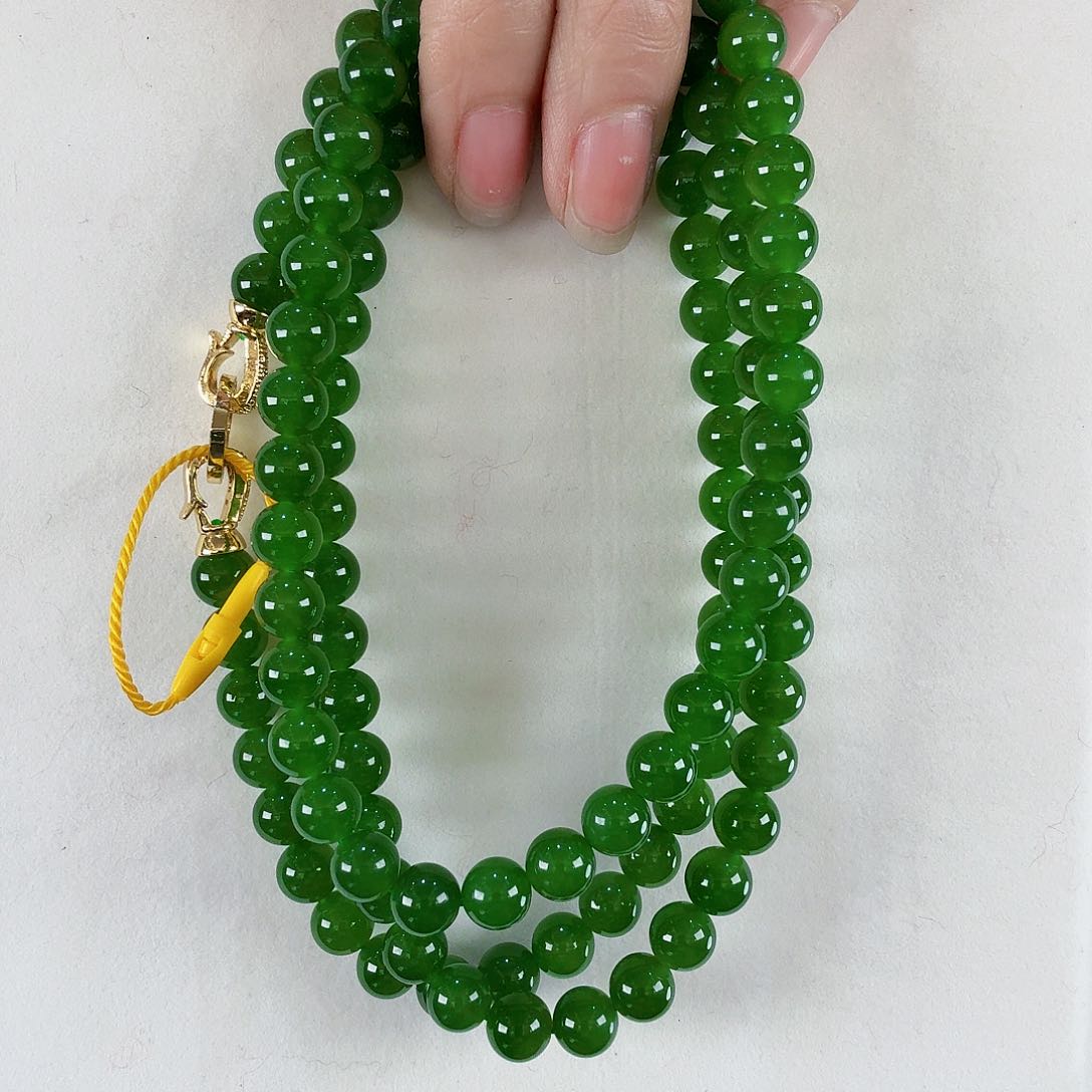 和田玉（碧玉）颈饰未镶嵌傅*羊