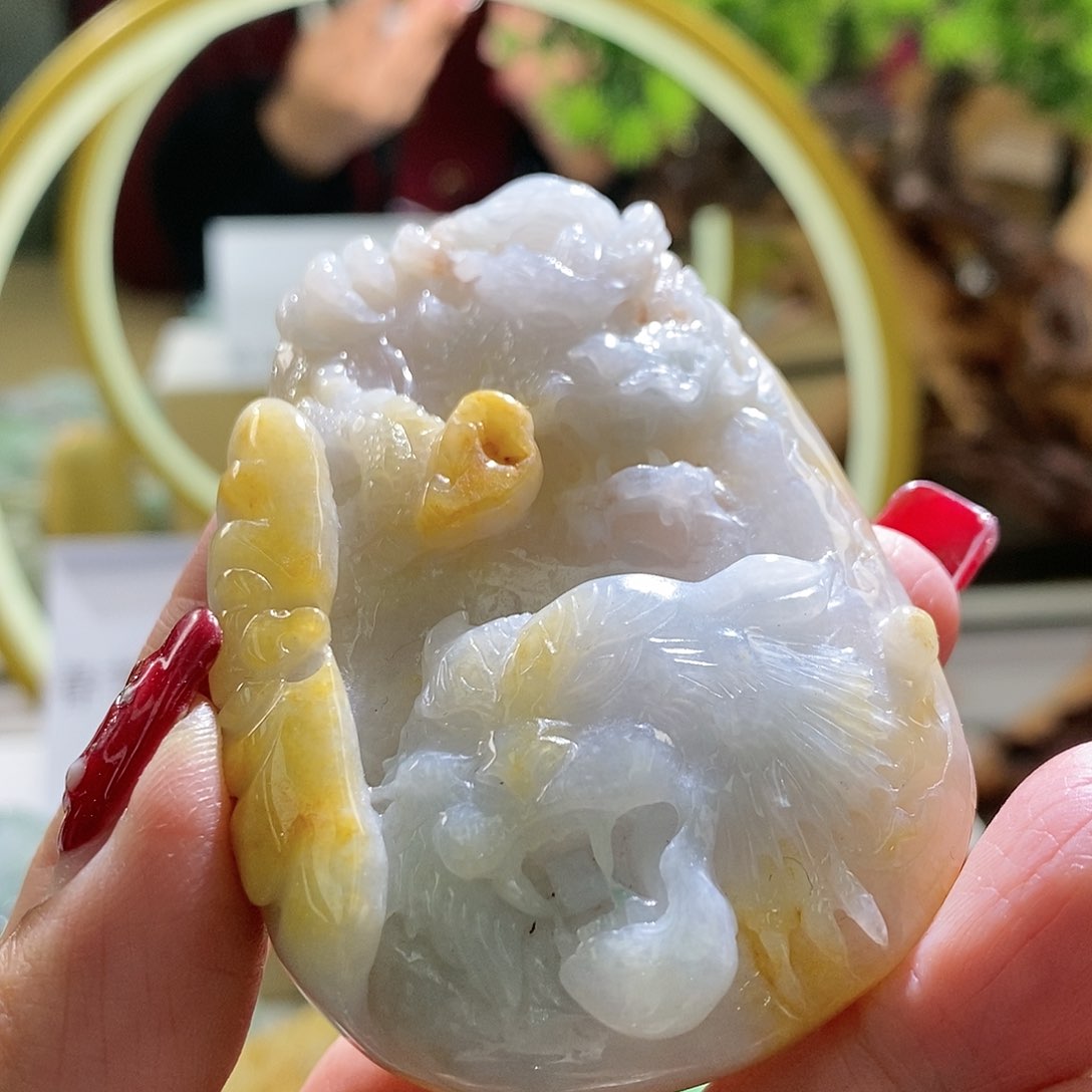 【闪购商品】翡翠颈饰未镶嵌龙虎