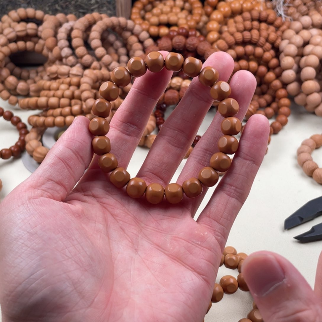 猴头核桃手串全品自然走色六方