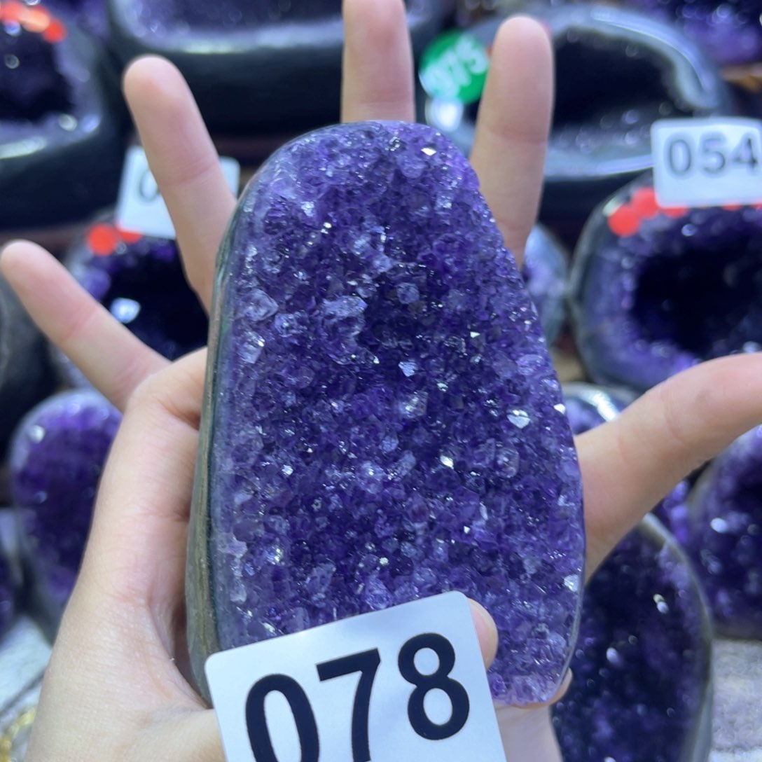 紫晶摆件未镶嵌紫水晶