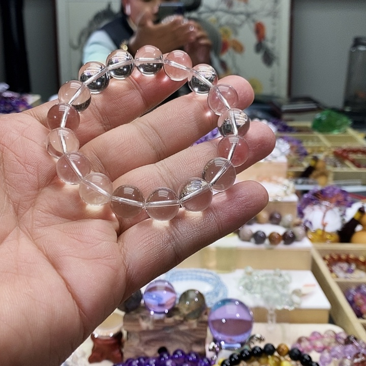 未镶嵌水晶手链白水晶手串