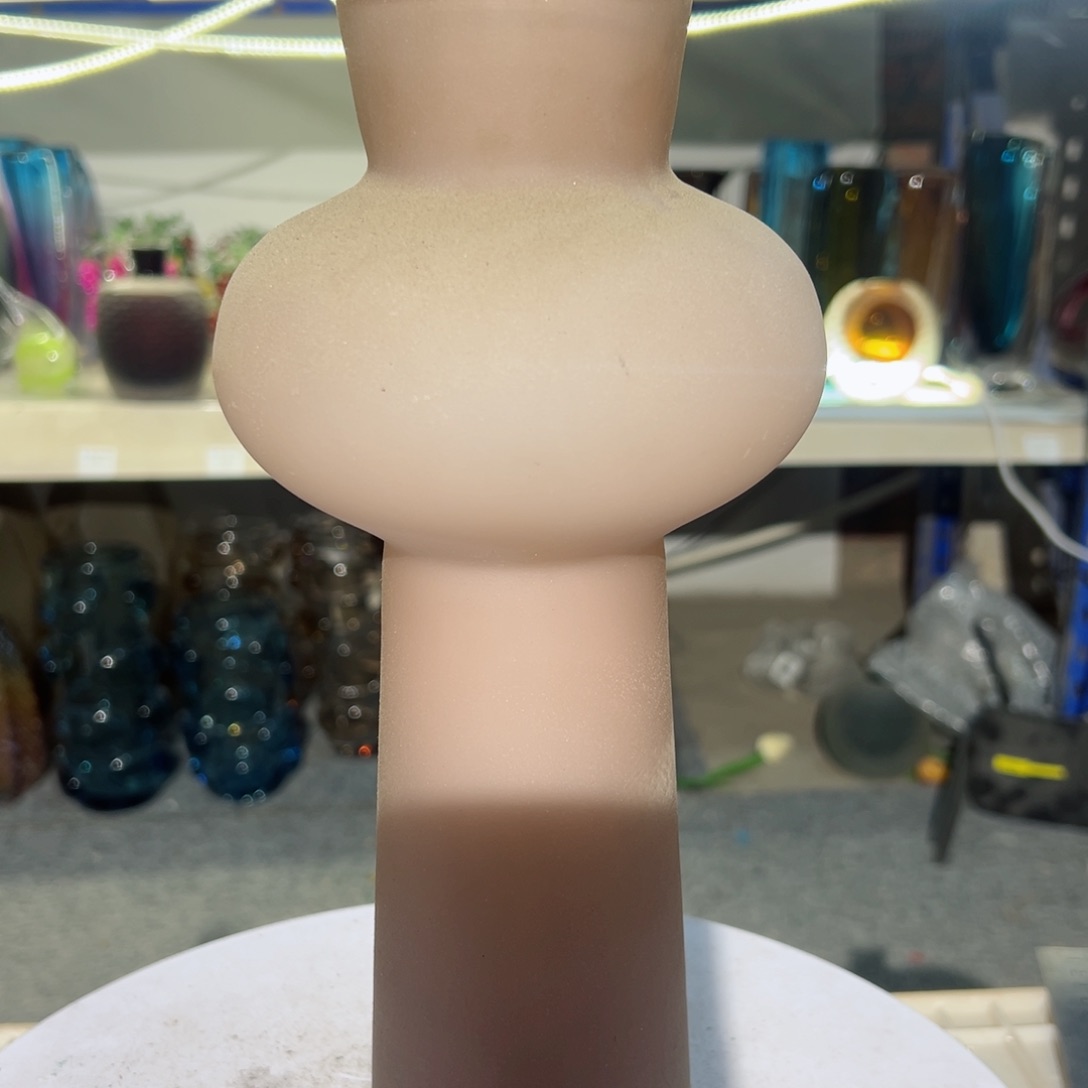 高 30 轻奢琉璃花器福利正常手工痕迹