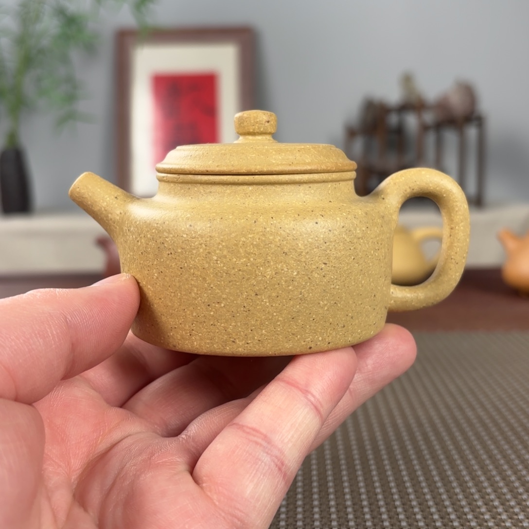 紫砂茶壶微瑕黄龙山原矿紫砂壶