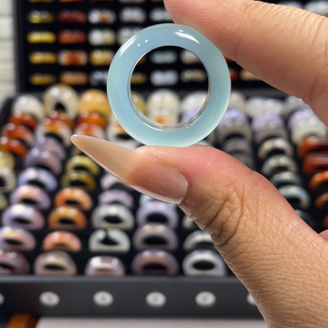 玛瑙/玉髓未镶嵌戒指