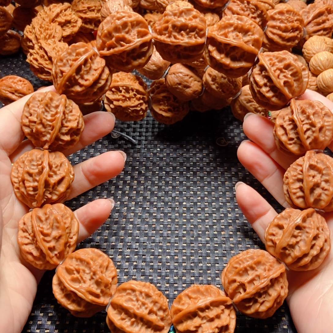 文玩核桃手串多***_八棱