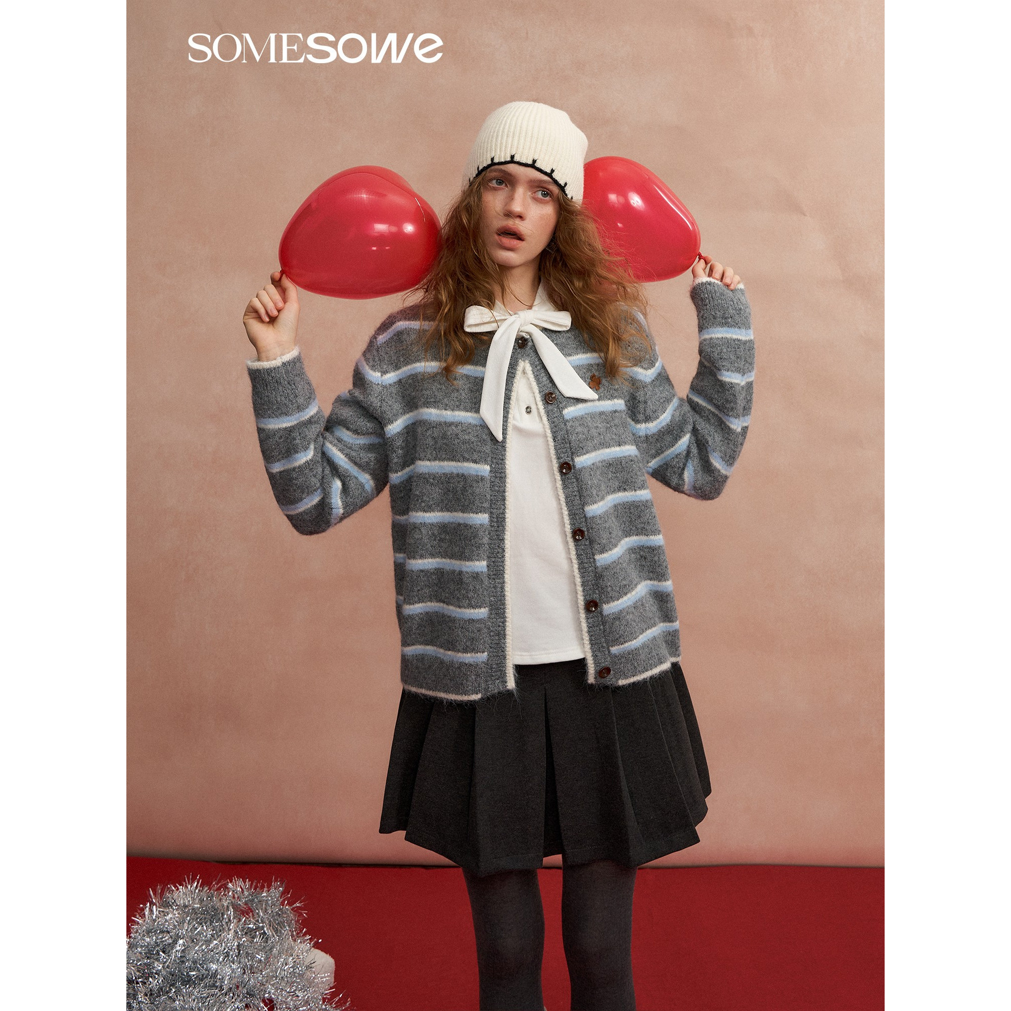 SOMESOWE 官方授权 复古条纹开衫