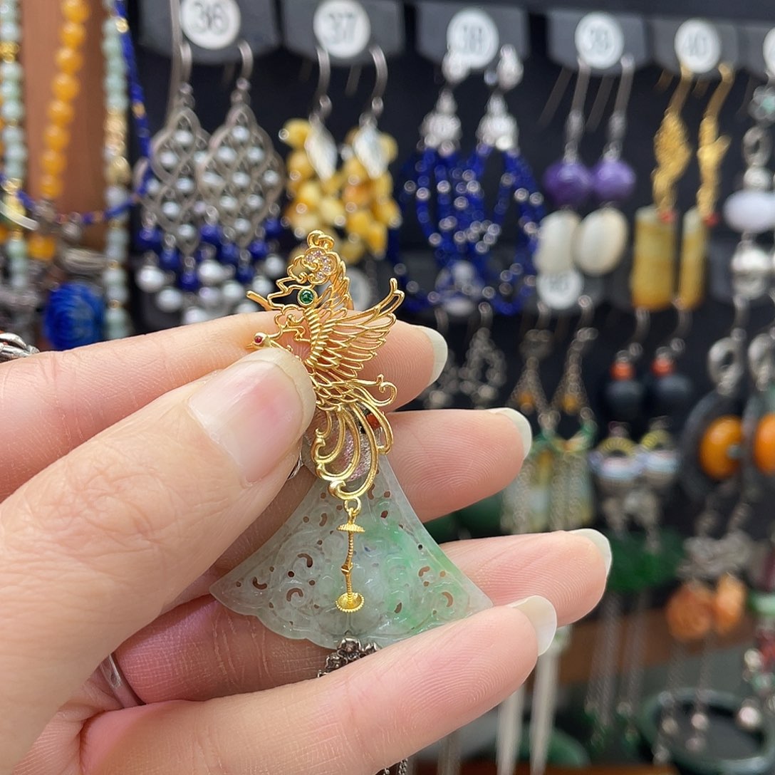 不***鑫翡翠银S925镶嵌耳饰482hjjhh