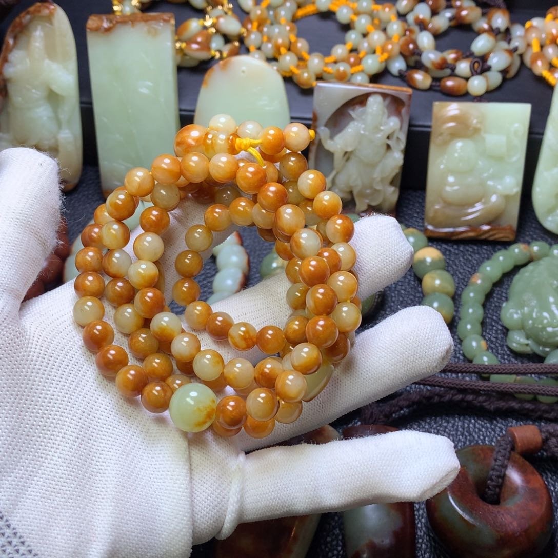 未镶嵌手链岫岩河磨玉（透闪石质玉）海*哥