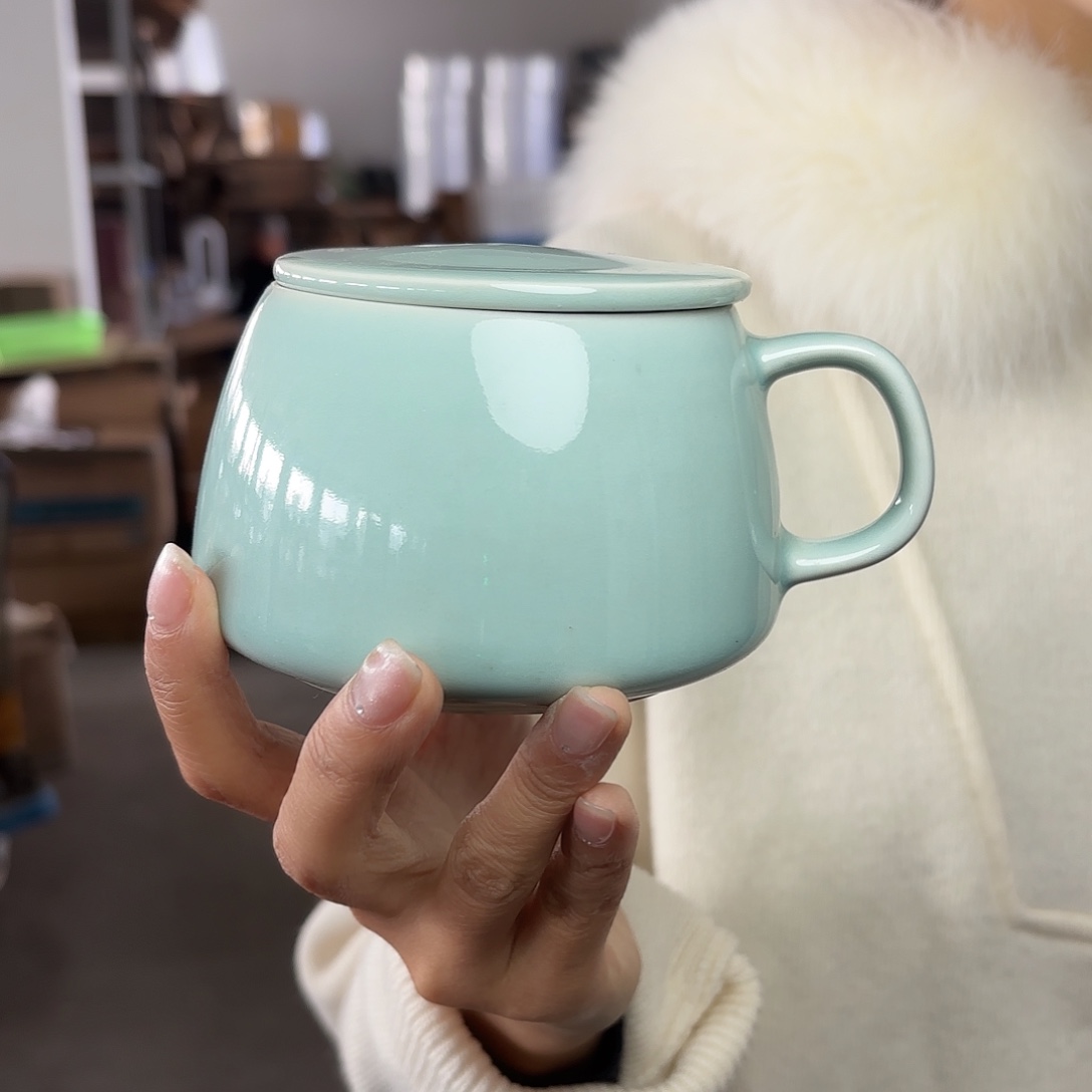龙泉云间青瓷小米茶器