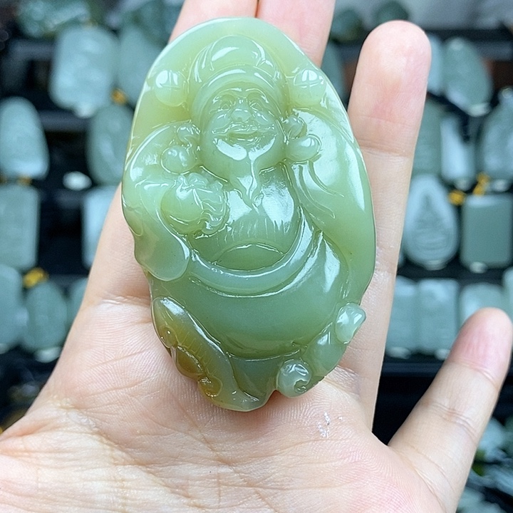 和田玉挂件未镶嵌木*哥