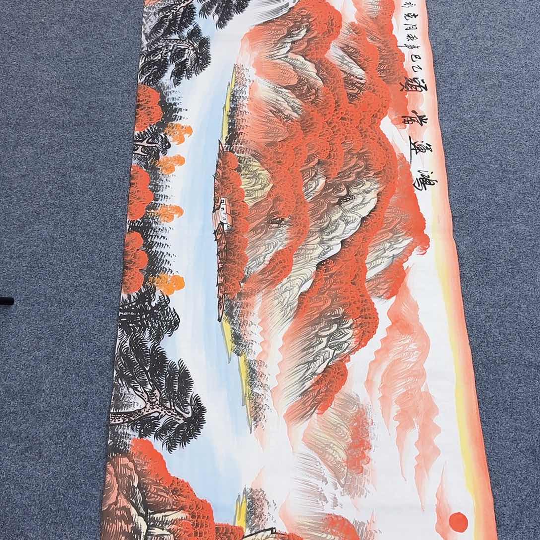 国画作品小姐姐放漏中