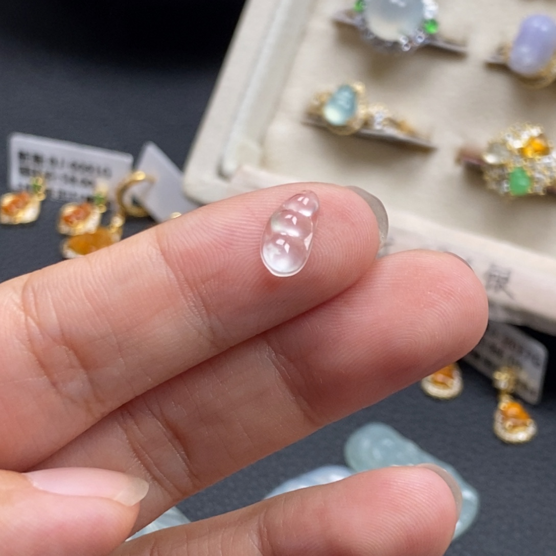 貔***貅翡翠银S925镶嵌戒指