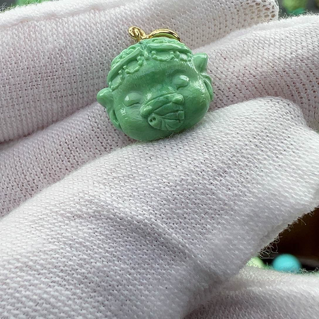 绿松石菜籽黄绿松石Z未镶嵌