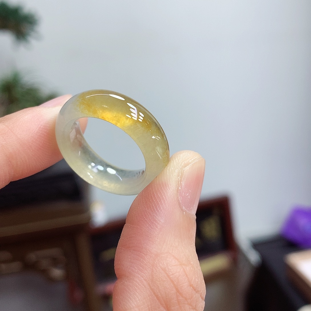 未镶嵌戒指翡翠13-14号