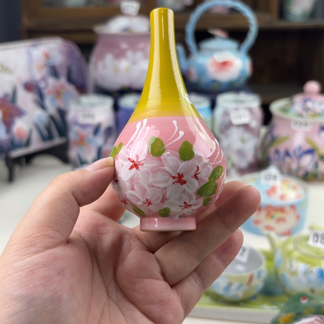 景德镇手绘高温釉下彩陶瓷茶具