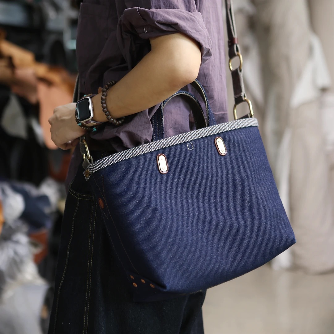 8419重磅高盎司牛仔斜挎包单肩包托特包