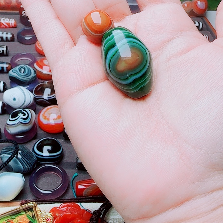 玛瑙/玉髓合金珠宝半成品