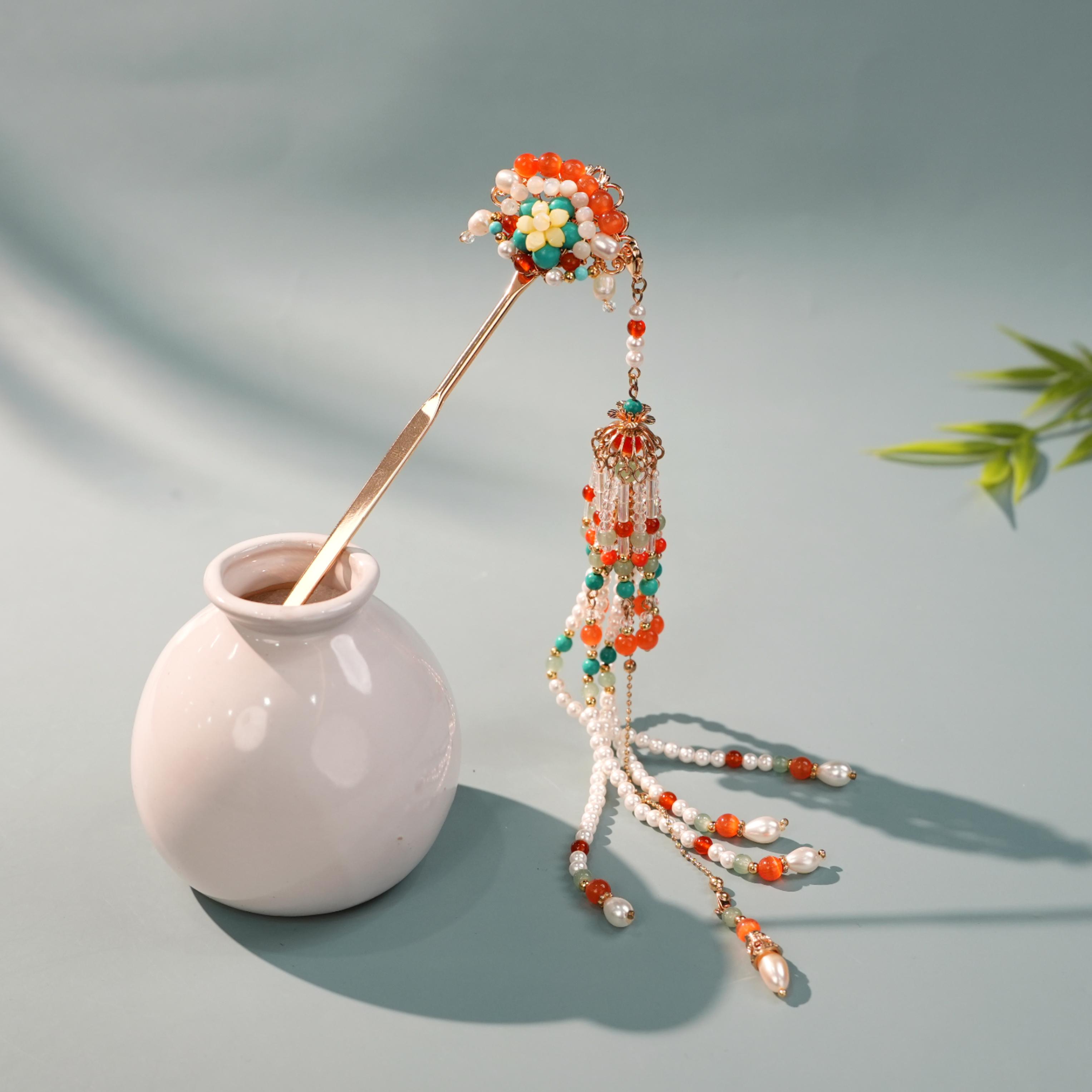 古悦倾城【轻尘发簪】古风汉服发饰