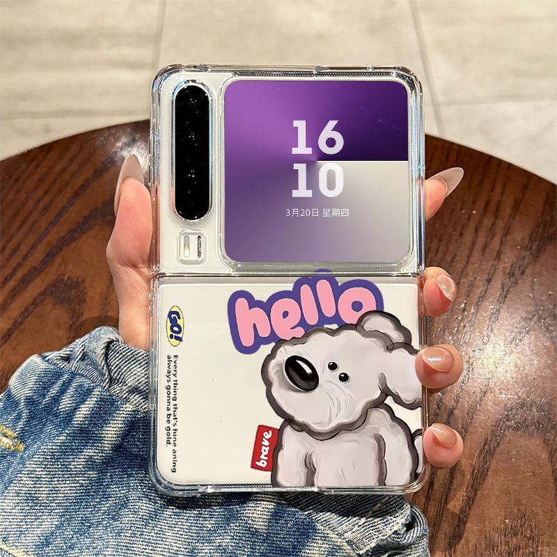 适用华为purax手机壳新款油画歪头小狗PuraX典藏版高级感防摔pura