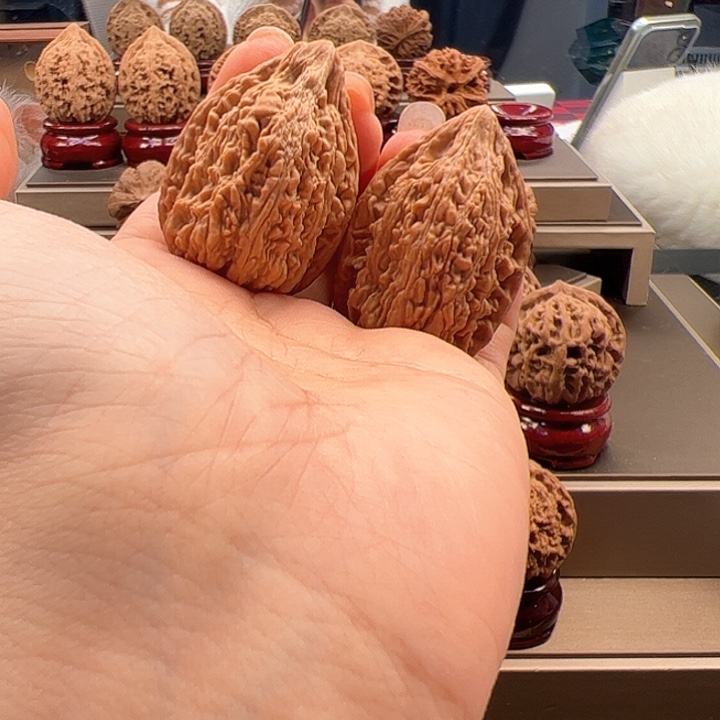 文玩核桃把件34 塔尖 w-018