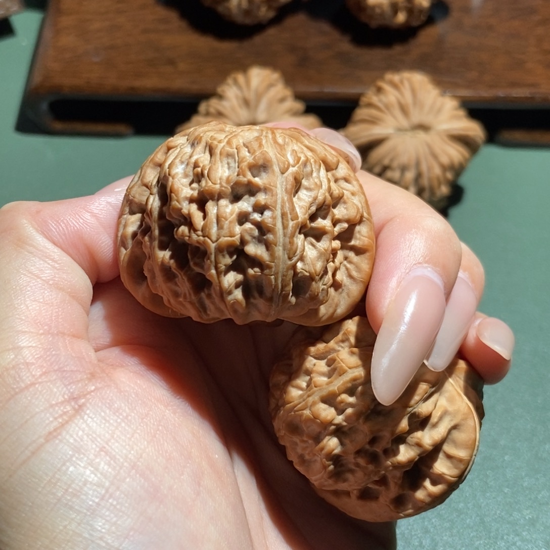 吊坠文玩核桃白狮子