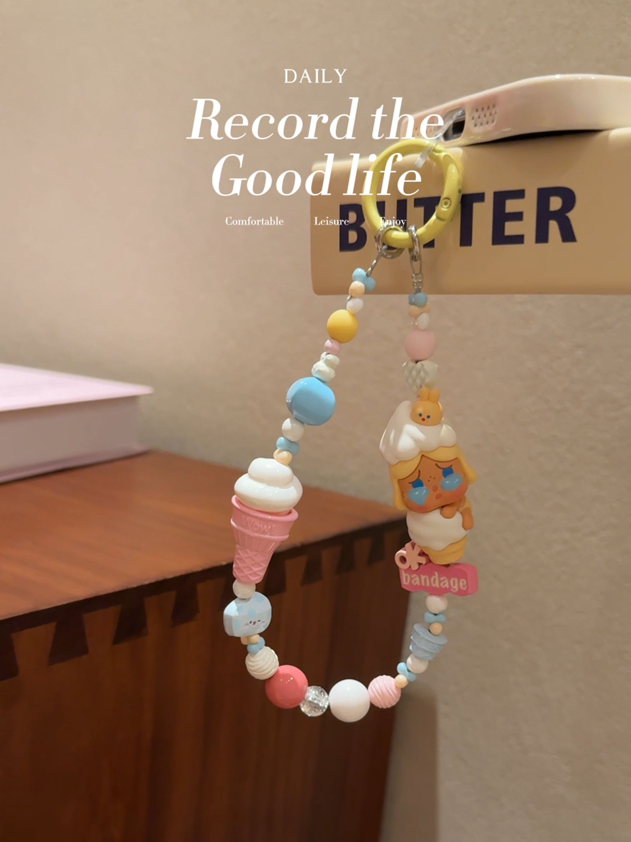 【bjlkw】潮玩手机壳挂件DIY饰品挂饰创意个性可爱手机链bjlkw