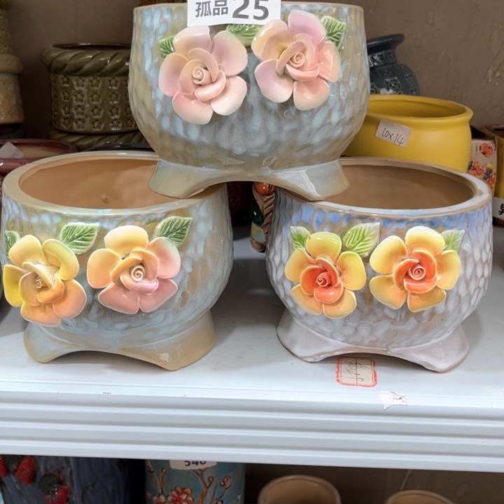 紫砂花盆粗陶材质多肉花盆