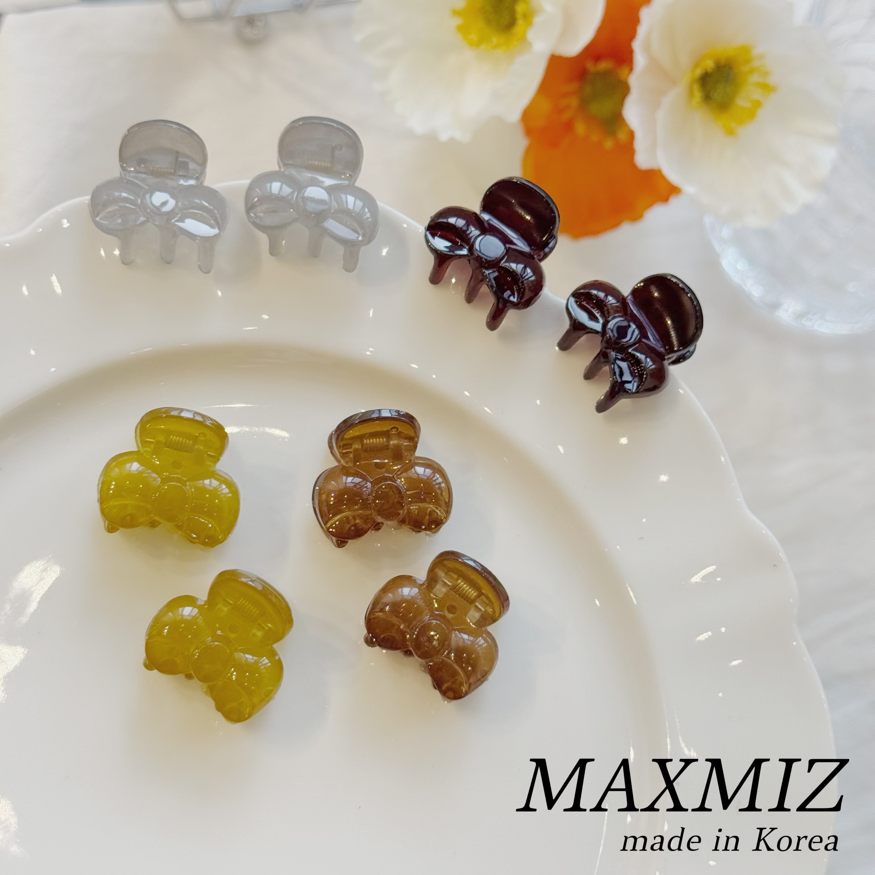 东大门 韩国蝴蝶结系列彩色迷你小抓夹精致基础百搭2033