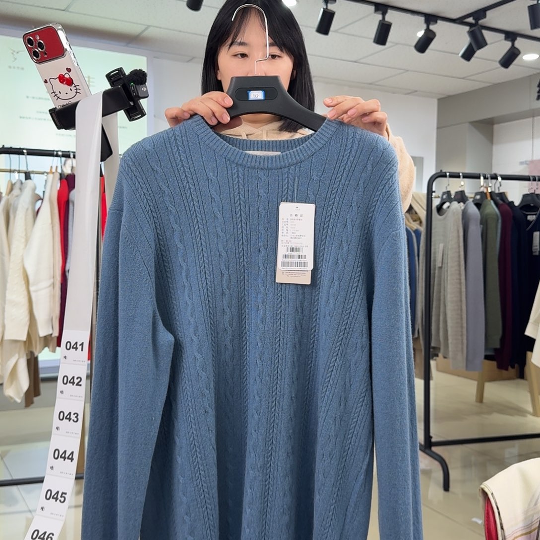 纯羊绒保暖男衫L码160-170斤041