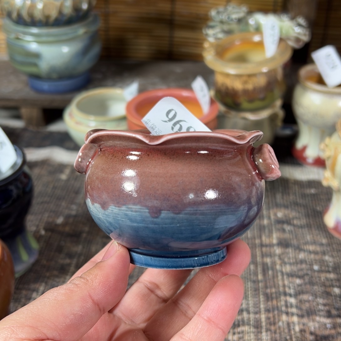 红陶景德镇手工花盆