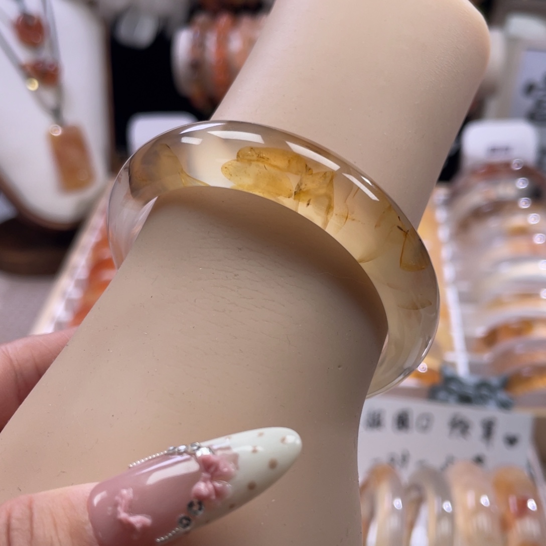 玛瑙/玉髓未镶嵌手镯52.8mm