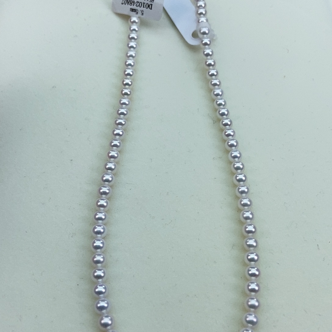 淡水珍珠5.5极光炫彩冷白小灯泡银S925镶嵌