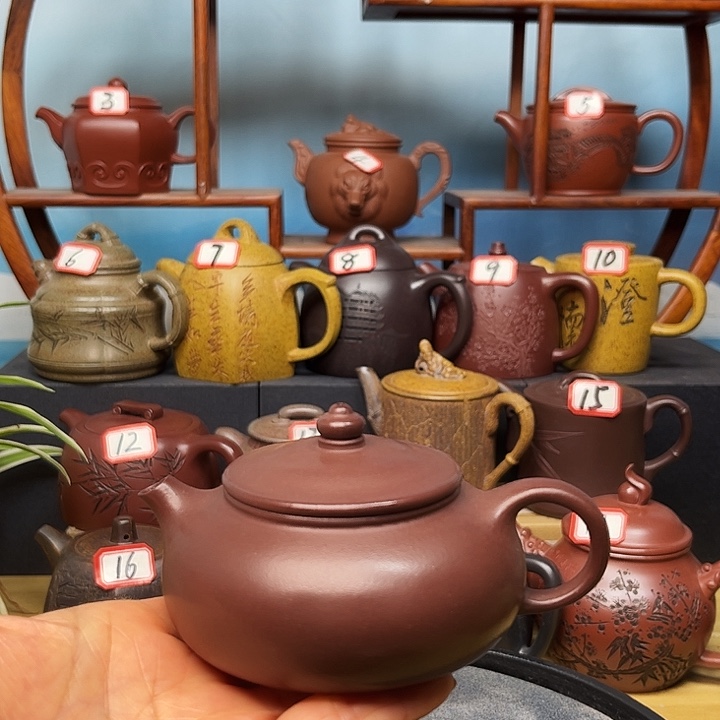 紫砂茶壶微瑕不带证书礼盒150cc