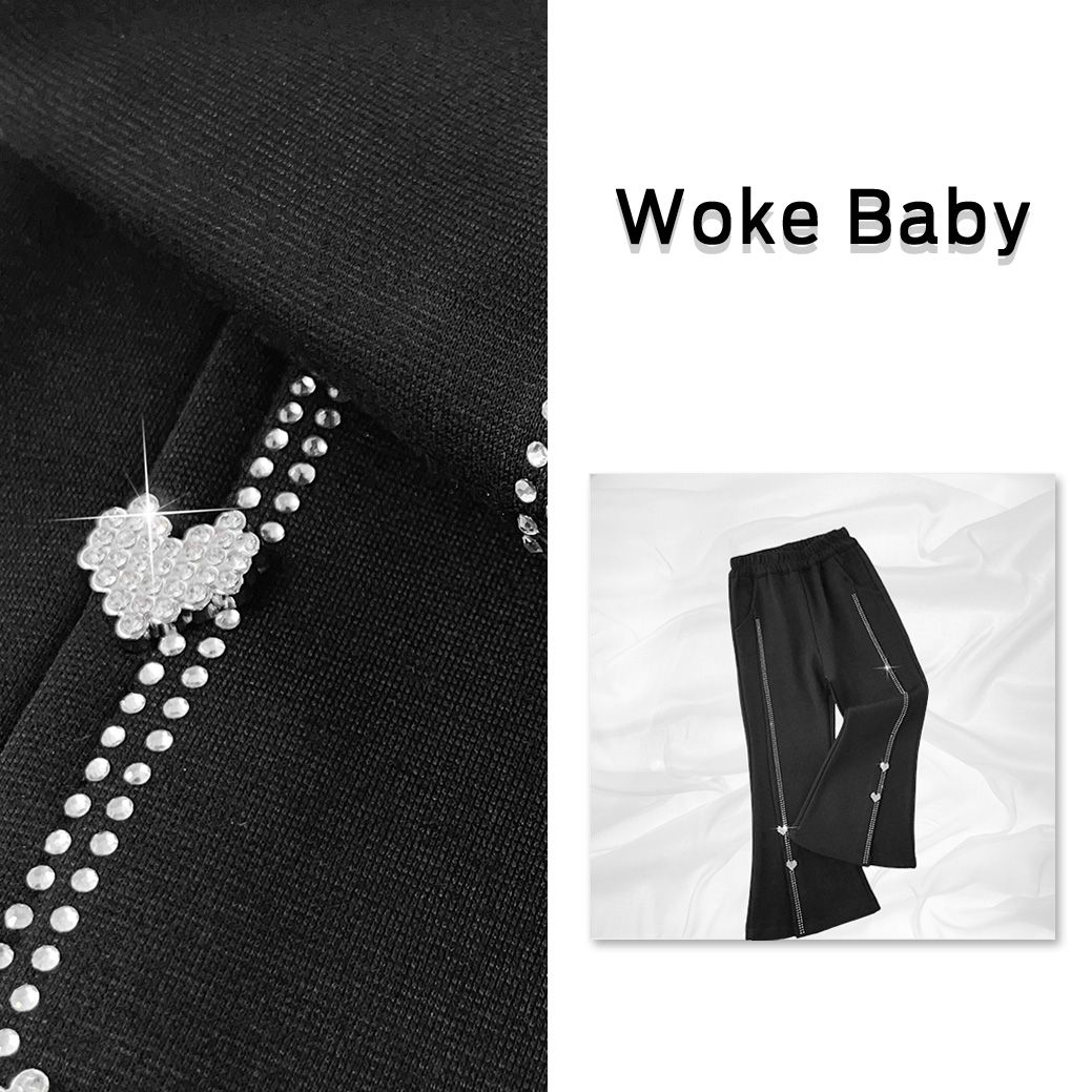 现货【星夜帷幕】女童秋季常规款小黑裤休闲裤汉服洋气裤子 V9638